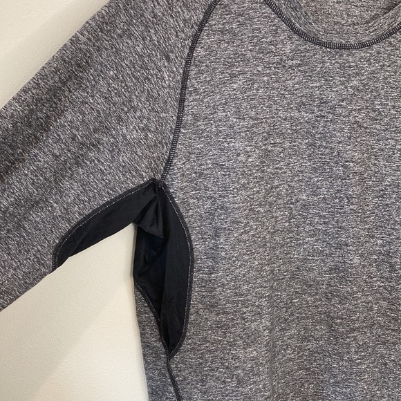 Mens Lululemon Mens Gray Pullover Training Long Sleeve - Picture 3 of 7